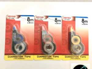 Tip ex Kertas Joyko Correction Tape Tipe X kertas Besar 5 mm Tipe x kertas Joyko panjang 8 meter Murah harga Grosir