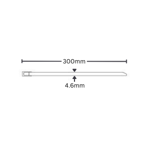 100Pcs 316 Grade Multi-Purpose Locking Cable Metal Zip Ties Stainless Steel Cable Tie