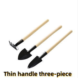 3Pcs Gardening Tool Set Potted Soil Loosening Flower And Vegetable Planting Tools With Wooden Handle Tools Gor Loosening Soil Transplanting