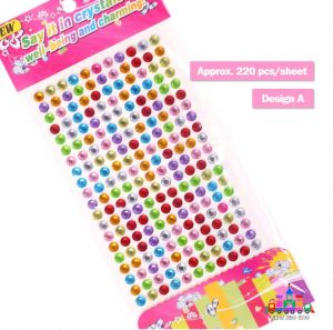 Pelekat Berlian Kristal Akrilik untuk Mewarna Seni Kuku Children DIY Art/DIY decoration acrylic crystal diamond sticker