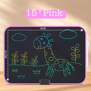 Papan Gambar Colorful Rainbow Pen Tablet 15 Inch Recharging LCD DRAWING Premium FHL
