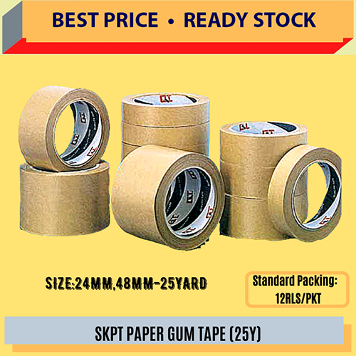 OKADA SKPT Paper Gummed Tape (25M) no need water / Pelekat / Gum Tape