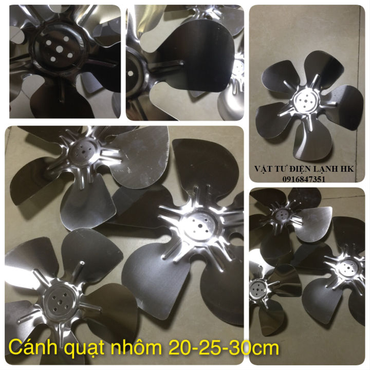 Cánh quạt nhôm 5 cánh đường kính 20 Cm 25 Cm 30 Cm - 200 mm 250 mm 300 ...