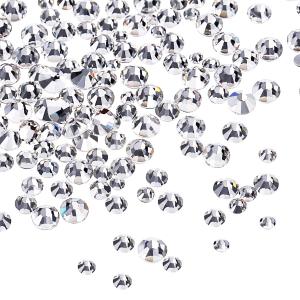 Bememo 3456 Pcs Flat Back Rhinestones AB Crystal Gems Mixed Sizes for Crafts