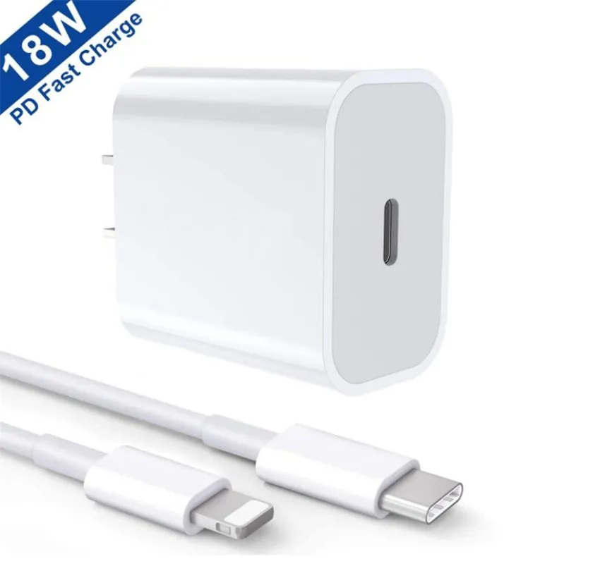 Lightning to USB-C Cable Wall Charger + 3 FT Type-C to Lightning Cable,  Compatible with iPhone 13 Pro / 11 Pro Max / XS / XS Max / X