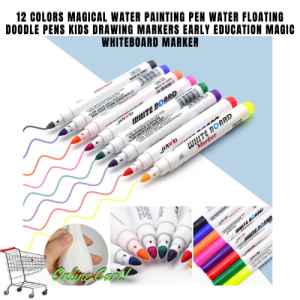 12 Colors Magical Water Painting Pen Water Floating Doodle Pens Kids Drawing Markers Early Education Magic  Marker