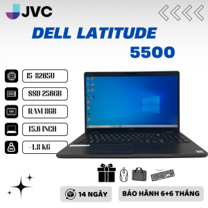 Laptop giá xách tay giá rẻ DELL latitude 5500 I5-8265U RAM 8GB SSD 256GB