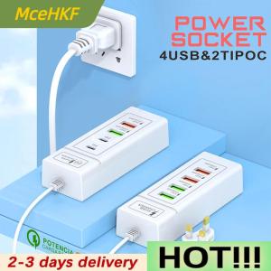 MceHKF 4 Ports USB Fast Charging Charger Type C Wall Charger For IPhone Samsung Xiaomi Huawei Phone Charger USPlug Power Adapter
