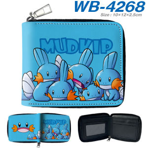 Miniso Pokemon Pikachu Gengar Kabigon Cartoon Wallet Short Purse with Coin Pocket