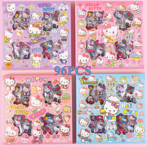 Small Puff Stationery Decoration Soft Cute Pattern Hand Account Sticker Set 48/96/100 Sheets