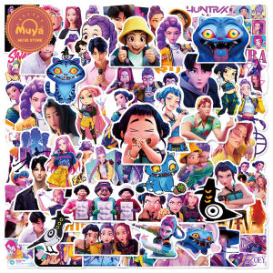 MUYA 60pcs KPop Demon Hunters Stickers Waterproof Vinyl Stickers for Laptop Phone Case
