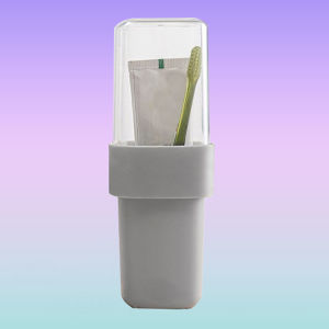 Portable Toothbrush Case Toothbrush Holder with Mug Travel Protect Storage Box for Home Supplies Toothbrush Case Stackable Cups Storage Organizer