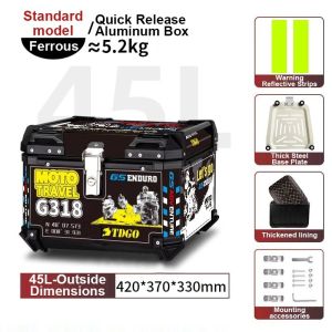 Motorcycle trunk pedalelectric bikeextra large universal trunk waterproof large capacity toolbox