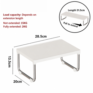 SOFTHOME Retractable Books Storage Rack Safe Portable Desktop MultiFunction Rack Organizer