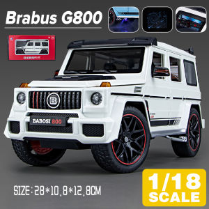 LEO 1:18 Brabus G800 Diecast โมเดล รถอัลลอยด์รถยนต์ของเล่นคอลเลกชันของขวัญสําหรับเด็กชายสาว ของเล่นเด็ก