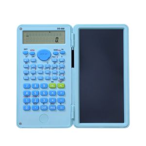 FLYING 2 IN 1 Scientific Calculator with LCD Notepad 12 Digits Portable Math Calculator Functional Foldable Handwriting Board School Office