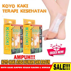 COD FREE ONGKIR Koyo Kinoki asli original Detox Penyerap Racun Koyo Terapi Kesehatan yang buat rematik Foot Pads KINOKI Gold Foot Patch Koyo Detox Kaki ori