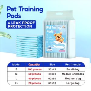 PETWELL Dog Training Pad Pet 6 LEASK PROOF/ACTIVATED CARBON Potty Pads Pet Wee Pee Poop Training Pad