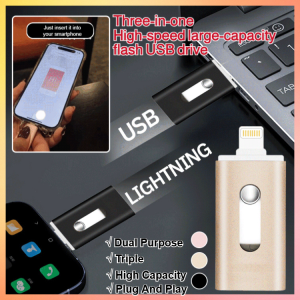 3 in 1 High Speed Flash Drive Type-C Micro USB for Android Devices PC and Laptops Large Capacity USB Flash Drive两用三合一高速大容量闪存U盘