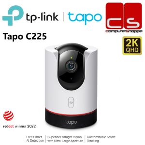 TP-Link Tapo C225 Pan/Tilt AI Home Security Wi-Fi Camera