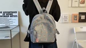 Cute Mini backpack printed rose large capacity School Bag casual Travel Bags For Women 3216