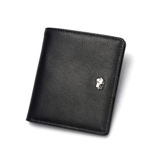 BISON DENIM Fashion Purse Mens Genuine Leather Wallet RFID Blocking Mini Wallet Male Card Holder Small Zipper Coin Purse W93172026
