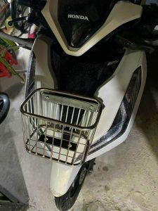 Rổ inox gắn mặt nạ trước xe Vario 2018-2021 (ver2).