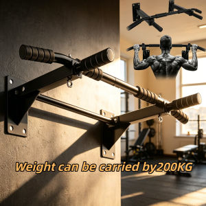 Home Gym Wall-Mounted Steel Horizontal Exercise Door Chin Pull-up Bar Muscle Trainer for Home Fitness Use
