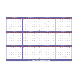 2025 Full Year to View Calendar Planner 2025 Erasable Wall Calendar Yearly Planner from Jan to Dec for Home Organizers