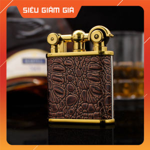 Hột Quẹt Bật Lửa Gas Đá DC1809 Bọc Da Cực Đẹp