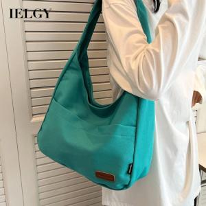 IELGY Túi Vải Đeo Vai Đơn Giản Dễ Phối Đồ Sức Chứa Lớn Cho Nữ