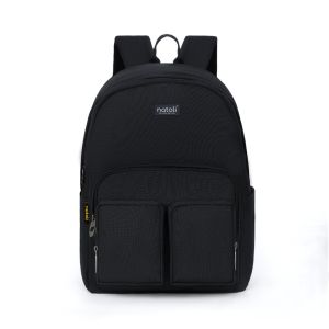 Balo thời trang nam nhiều ngăn NATOLI vải canvas balo sinh viên kháng nước Old School Backpack B5