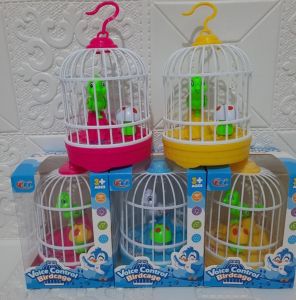 ( BISA COD ) PROMO Mainan Anak Burung Sangkar ( Voice Control Birdcage ) FU 1138