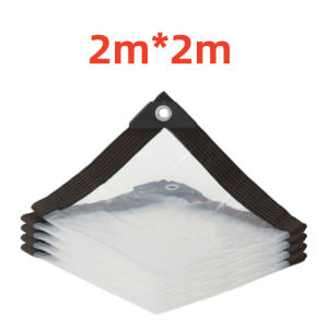 Transparent Tarpaulin Clear PVC Bakul Airproof Awning Heavy Duty Thick Waterproof Windproof Tarp for Greenhouse Patio