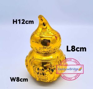 Rainbow Bridge Fengshui Lucky Eight Immortals Wulou (New-Gold) #SIZE: H12cm