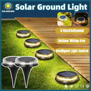 Solar Garden Light Led Pathway Lamp Waterproof Ground Stake Lawn Walkway Auto Sensor Yard Decor