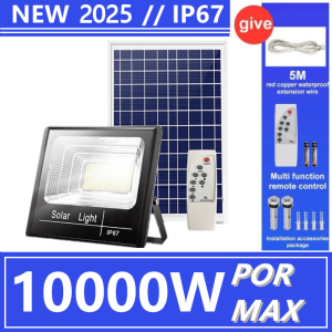 Solar Flood Light 10-Year Warranty Outdoor Lighting Waterproof IP67 Solar Light Max