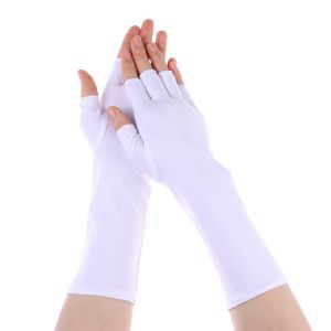 LLCY Summer Cycling Arm Cool Driving Accessories Fingerless Sunscreen Protection Long Gloves Half Finger Sleeves