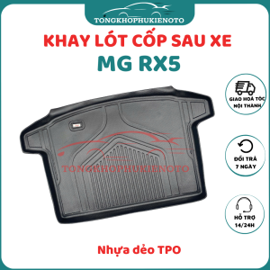 LÓT CỐP nhựa dẻo xe MG RX5 chất liệu TPO cao cấp không mùi không thấm nước dễ vệ sinh lắp đặt