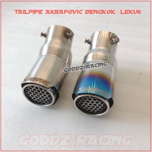 ( LEKUK ) Variasi Ujung Knalpot Mobil Variasi Akrapovic Jaring Stainles Tinggal Baut Ayla Brv Avanza