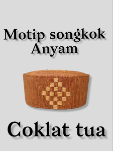 Peci kulit kayu waru Songkok motif anyam Tinggi 9-10 cm /PECI PRIA kopiah santri terbaru / SONGKOK PRIA