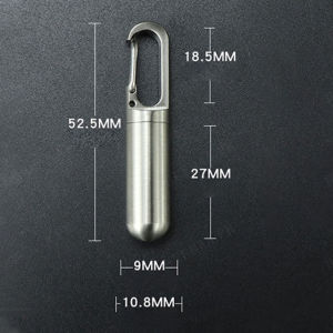 HeeHaa Portable Stainless Steel Pill Box  Compact and Dustproof Medicine Case for Neat Storage