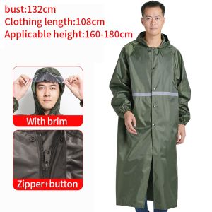 Raincoat Men Women Full Body Waterproof Rainsuit Motorcycle Long Rainwear Suit Baju Hujan Panjang Motorbike