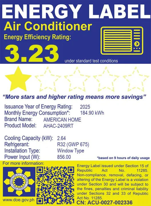 American%20Home%20Window%20Type%20Air-Condition%20AHAC-2409RT%201.0Hp%20with%20Remote%20-%20Image%202
