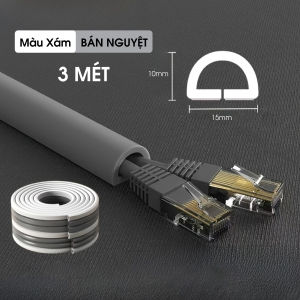 Nẹp đi dây điện nổi dán tường bảo vệ dây điện khay ống đi dây sàn gọn gàng chống đứt gãy chống cháy