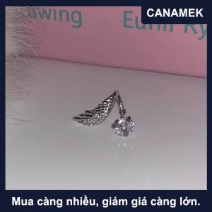 【CANAMEK】 2pcs linh hoạt tinh tế sáng bóng Cánh tai xương móng tay cho phụ nữ thời trang cá nhân Bông tai Trang sức phụ kiện Quà Tặng
