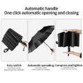 24 Ribs Automatic Auto Open UV Protection Windproof Durable Folding Portable Payung Large Oversized Umbrella Lipat 24[UNK]折叠雨伞. 