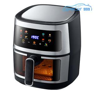 5L Stainless Steel Multi-Function Air Fryer with Touch Screen for Home Kitchen