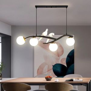 Lampu Gantung Bola Kaca Modern Minimalis Lampu Hias Gantung Plafon Gaya Nordic Bentuk Burung E27