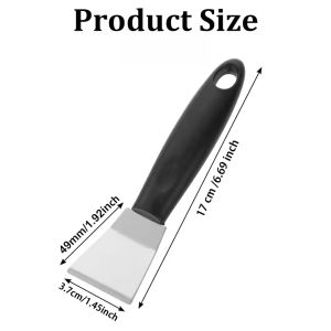 20Pcs Stainless Steel Shovel Kitchen Oil Cleaning Straight Shovel Steel Putty Scraper Putty Knife